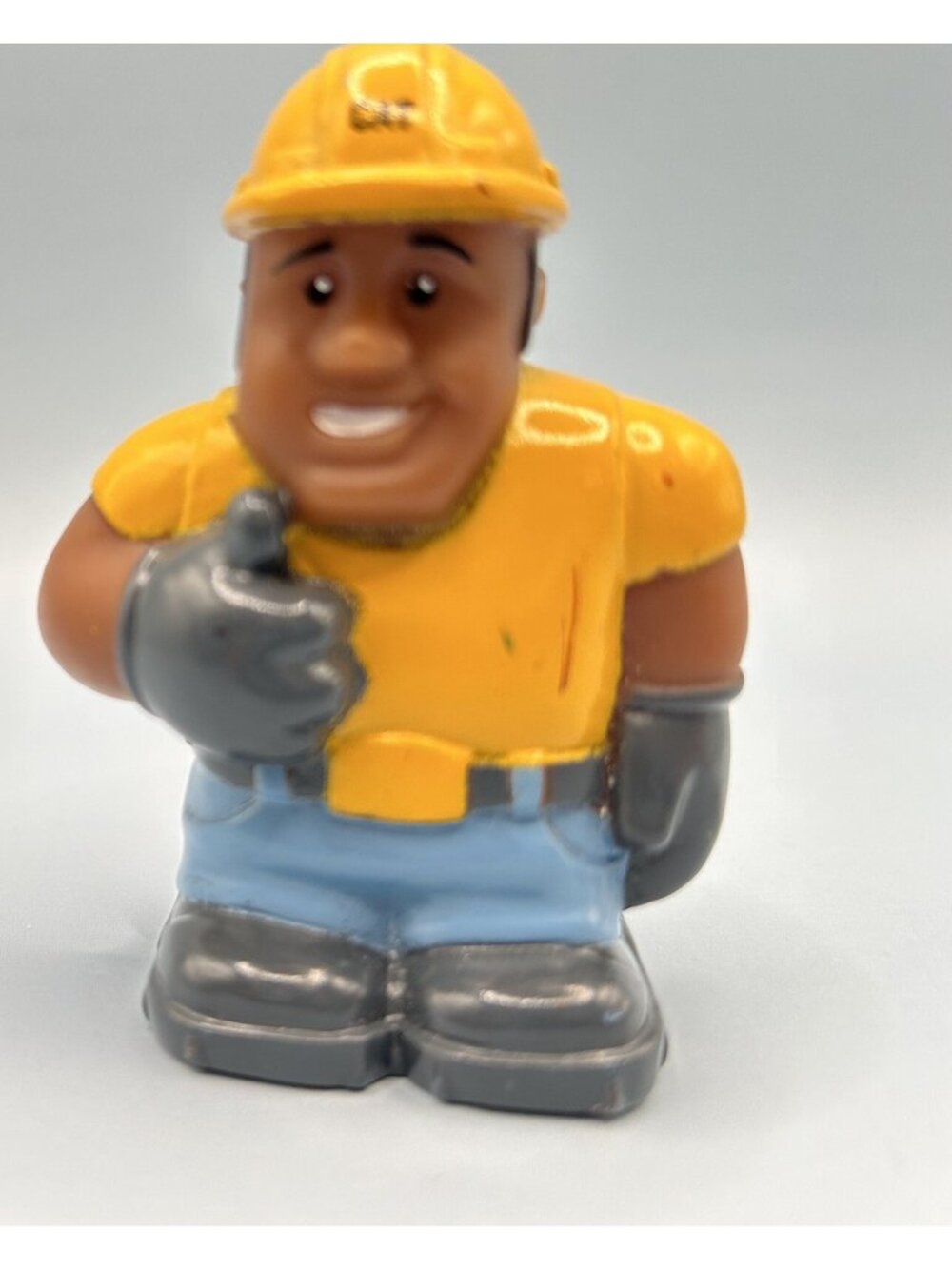 CAT Caterpillar Construction African American Worker Little People Figure BX1010